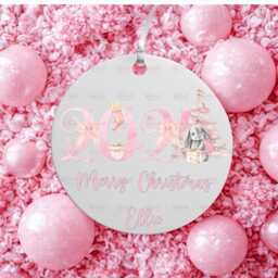 Personalised Kids Christmas Decoration - Granddaughter Gift Custom Bauble For Girls Stocking Filler Eve Box - thumbnail 1