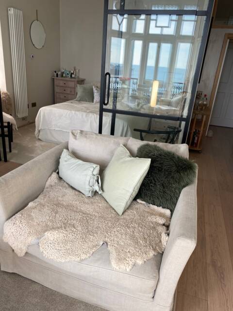 Luxury Sheepskin Rug, Parchment Colour, Genuine, Sheepskin Throw, Chair Cover, Shearling in Neutral Upholstery Project, Bespoke Size - image 1