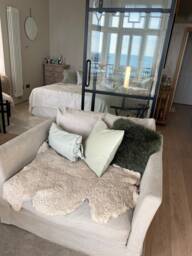 Luxury Sheepskin Rug, Parchment Colour, Genuine, Sheepskin Throw, Chair Cover, Shearling in Neutral Upholstery Project, Bespoke Size - thumbnail 1