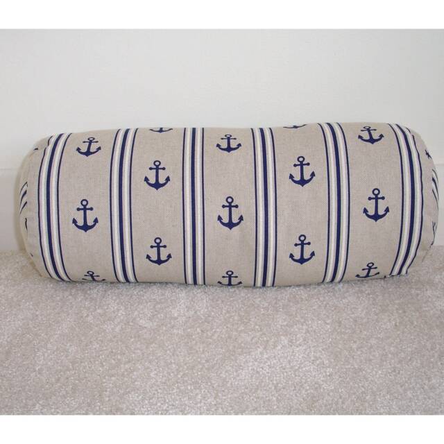 "Anchor Bolster Pillow Cover Cylinder Neck Roll 16"" 18" - image 1