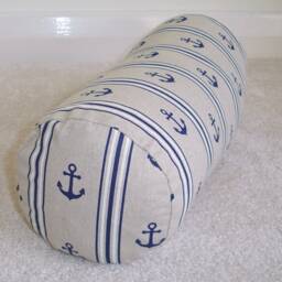 "Anchor Bolster Pillow Cover Cylinder Neck Roll 16"" 18" - thumbnail 2