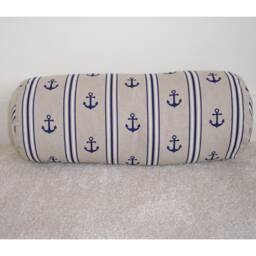"Anchor Bolster Pillow Cover Cylinder Neck Roll 16"" 18" - thumbnail 1