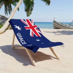 Australia Beach Towel, Australia Flag Tovel, Of Australia, Beach Country Gift - thumbnail 2