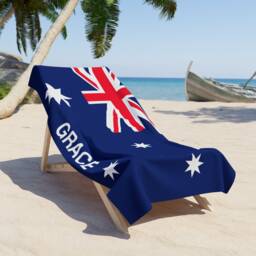 Australia Beach Towel, Australia Flag Tovel, Of Australia, Beach Country Gift - thumbnail 1