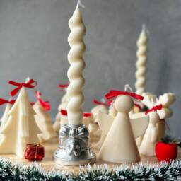 Christmas Candle Holders With Gingerbread Man - Gift Idea Home Decor New Year Ornaments Tapper Holder - thumbnail 3