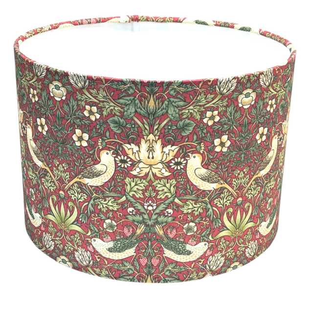 William Morris Lampshade Strawberry Thief, Handmade Lampshade, Table Ceiling Pendant, Country Lamp Shade - image 1