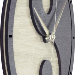 Yin Yang Wooded Clock. Handmade Inuk - thumbnail 3