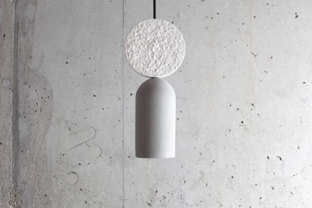 Handmade Plaster & Concrete Pendant Light Contemporary Minimalist Lighting - image 1