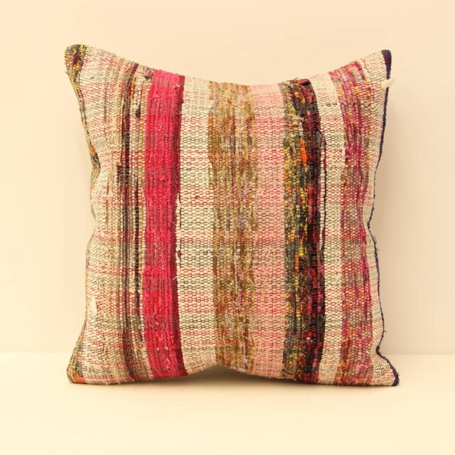 16x16 Home Kilim Pillow Cover Handmade Home Living Design Boho Vintage Rustic Throw Pillov Covers Old Cushion 4Kf-99 - image 1