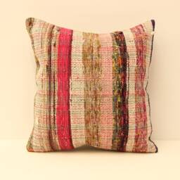 16x16 Home Kilim Pillow Cover Handmade Home Living Design Boho Vintage Rustic Throw Pillov Covers Old Cushion 4Kf-99 - thumbnail 1