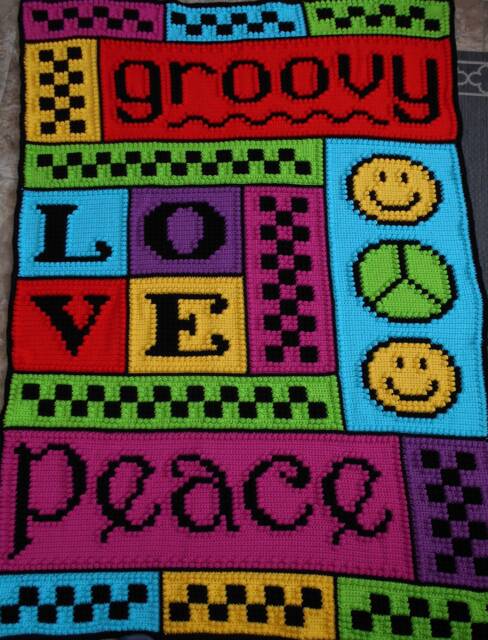 Groovy Pattern For Crocheted Blanket - image 1