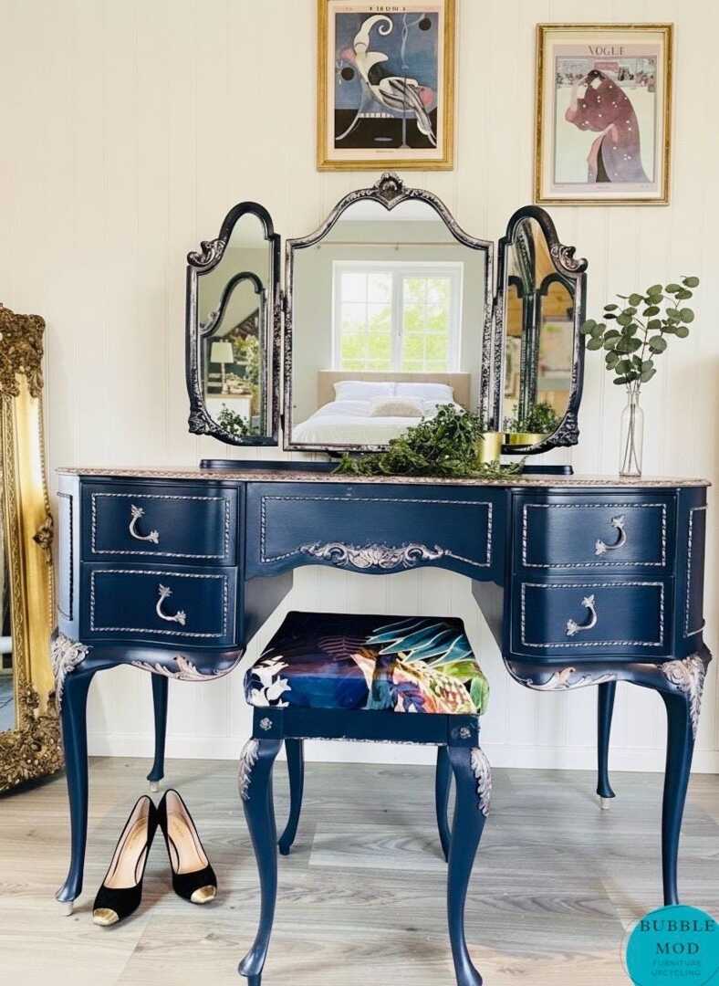 French Style Vanity Vintage Ornate Dressing Table, Bespoke Furniture by Etsy | uFurnish.com French Style Vanity Vintage Ornate Dressing Table, Bespoke Furniture by Etsy | uFurnish.com