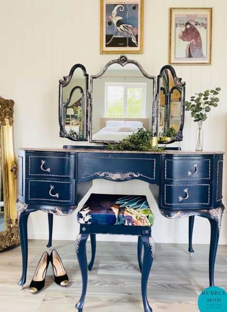 French Style Vanity Vintage Ornate Dressing Table, Bespoke Furniture - image 1