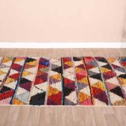 Authentic Moroccan Boujaad Rug 4x8 Ft - thumbnail 3