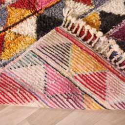Authentic Moroccan Boujaad Rug 4x8 Ft - thumbnail 4