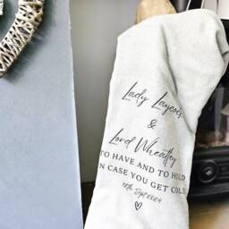 Personalised Blanket, Wedding Gift Set, Engraved Wooden Plaque, Throw, For Couples, Couple Gifts, Decor, Keepsake - thumbnail 2