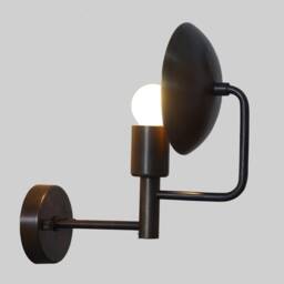 Mid Century Adjustable Brass Wall Sconce Lamp Light Orbita , Handmade Modern Hallway Entrance Passage Powder Room - thumbnail 2