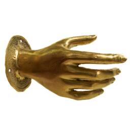 Pull Brass Door Handle Hand 11 Size, Shake Door, Bronze, Decor, Birthday Gift, New Home Holiday Decor - thumbnail 3