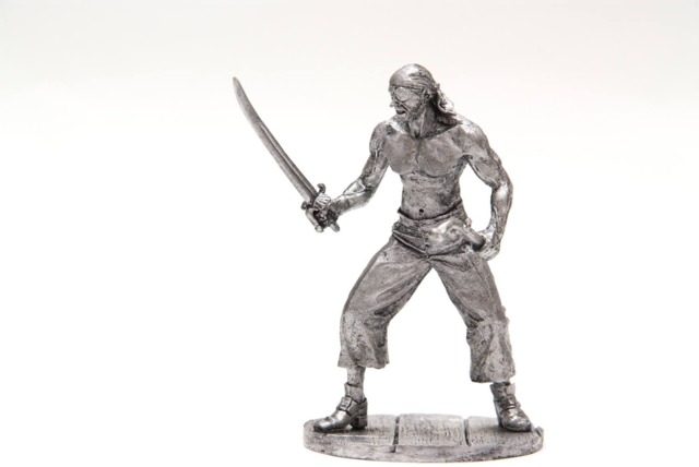 Tin 54mm Pirate Xvii Century 132 Scale Metal Castings - image 1
