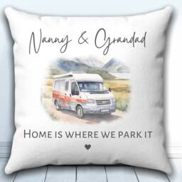 Personalised Campervan Cushion, Vanlife Decor, Father's Day, Gift For Grandparents, Owner, Motorhome Birthday - thumbnail 3