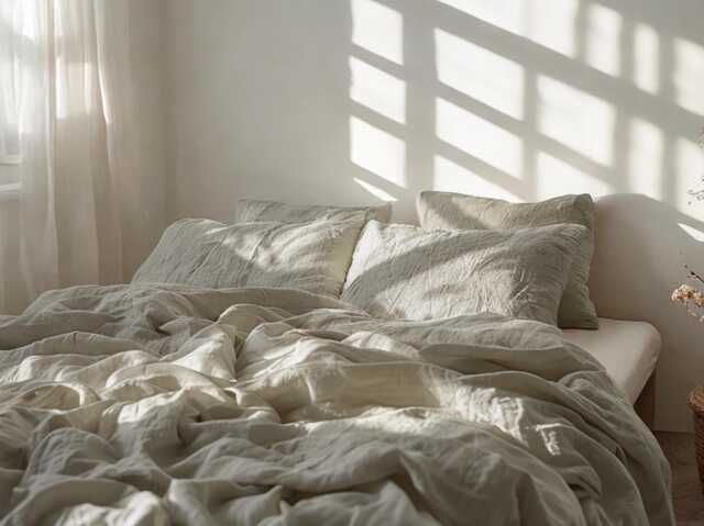 Sand Linen Bedding Set Rustic Duvet Cover & 2 Pillowcases Soft Medium Weight Bedding, Stonewashed Comfort - image 1