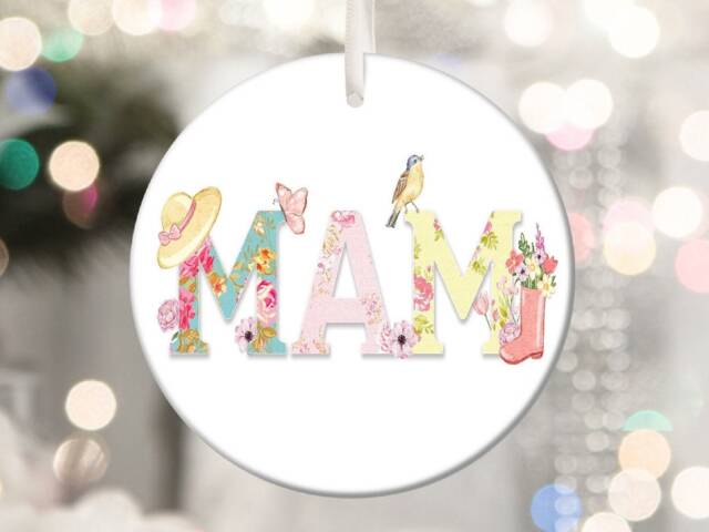 Mum Mam Mummy Stepmum Mom Birthday Christmas Personalised Gardening Gift Present Keepsake Bauble Plaque Tree Xmas