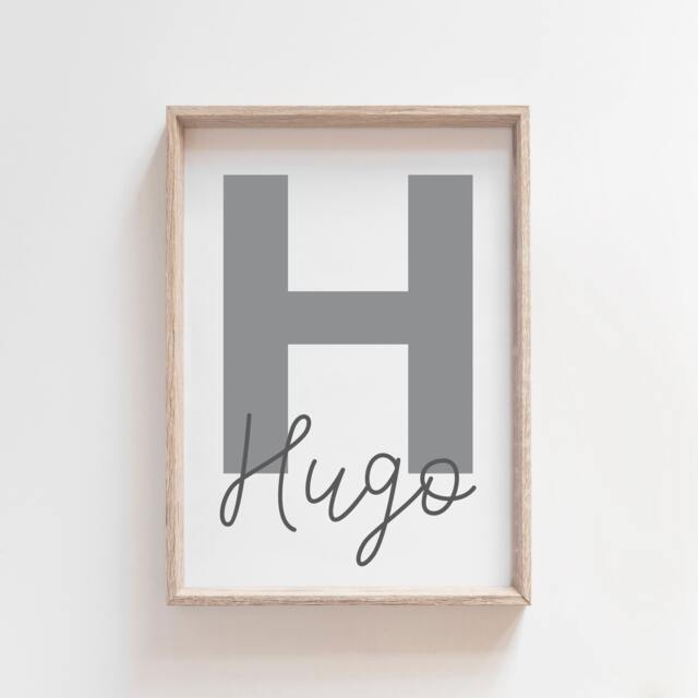 Boys Bedroom Decor, Nursery Prints, Wall Art, Girls Personalised Name Art - image 1