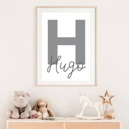 Boys Bedroom Decor, Nursery Prints, Wall Art, Girls Personalised Name Art - thumbnail 2