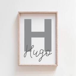 Boys Bedroom Decor, Nursery Prints, Wall Art, Girls Personalised Name Art - thumbnail 1