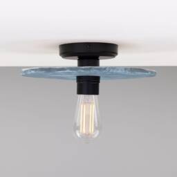 Bog Oak Organic Ceramic Disc Ceiling Light Blue Earth 11 - thumbnail 4