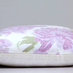 Peonies Linen Pillow Cover, Lavender Purple Floral, Christopher Farr Cloth - thumbnail 3