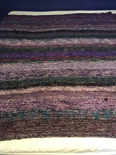 Purple Squish Bedspread Or Afghan - image 1