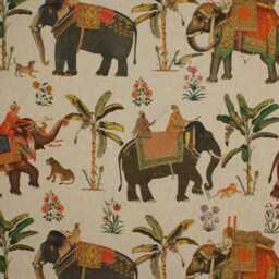 Handmade Ottoman Coffee Table Bench - Indian Elephant Village Decor - thumbnail 3