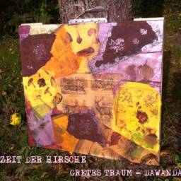 Collage, Boho, Original, Art, Picture, Art Time Of The Deer, Unique Autumn, Acrylic On Solid Wood - thumbnail 4