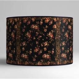 Vintage Floral Lampshade, Retro Table Lamp Shade, Handmade Paper - thumbnail 1