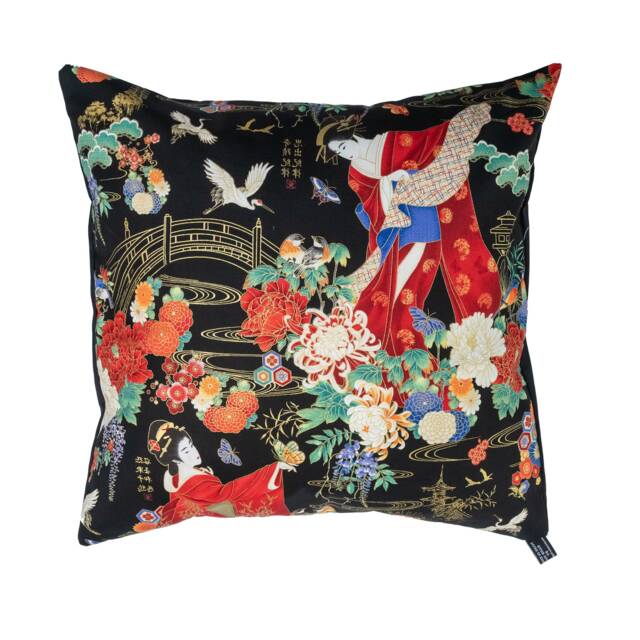 Beautiful Geisha Girl Designer Cushion Cover Fits An 18 - image 1