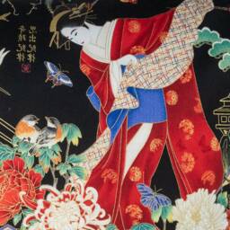 Beautiful Geisha Girl Designer Cushion Cover Fits An 18 - thumbnail 2