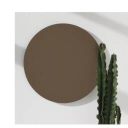 Orbis??? Bronze Tinted Round Contemporary Custom Frameless Mirror - Large, Xl - thumbnail 3