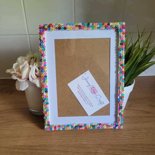 Smiley Faces Fimo Slices Photo Frame 5 X 7 Inches With Border, 6 8 Without Border - image 1