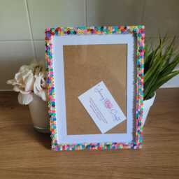 Smiley Faces Fimo Slices Photo Frame 5 X 7 Inches With Border, 6 8 Without Border - thumbnail 1
