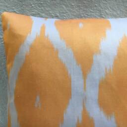Silk Ikat Pillow Cover Handwoven Accent Cushion, 16x16 - thumbnail 2