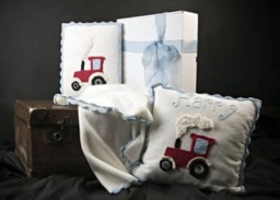 Personalised Tractor Baby Cushion , Farm Room, Lovers Little Farmer Gift, Nursery - thumbnail 2