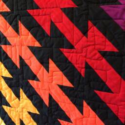 Colorful Rainbow Full/Double Bed Quilt Or Throw - thumbnail 3