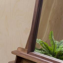 Konk ??? Namju Easel Mirror Solid Walnut Mid Century Style, Freestanding Bespoke Sizes Available - thumbnail 3