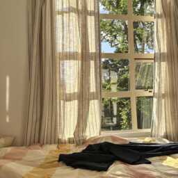 Custom Linen Curtains, Sheer Drapes, Window Panels For Farmhouse Kitchen Bedroom Living Room - thumbnail 3