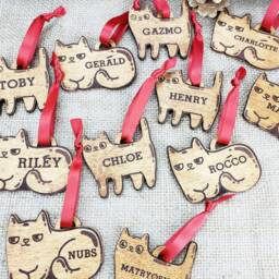 Custom Cat Ornament Gift For Lovers Stocking Stuffer Personalized Pet Grumpy Christmas Sign - thumbnail 4