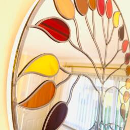 Art Deco Tree Of Life Mirror - Autumn Blaze - thumbnail 4