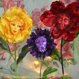 "Alice in Wonderland - Non Talking Flowers ""Golden Petals" - thumbnail 2