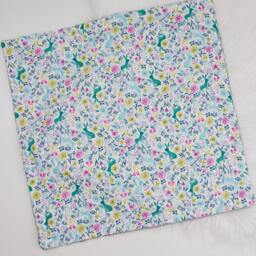 Modern Baby Lovey, Security Blanket, Contemporary Lovey Flower Bunny - thumbnail 2