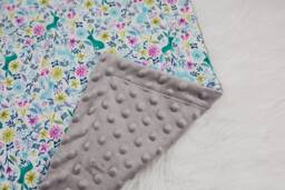 Modern Baby Lovey, Security Blanket, Contemporary Lovey Flower Bunny - thumbnail 1